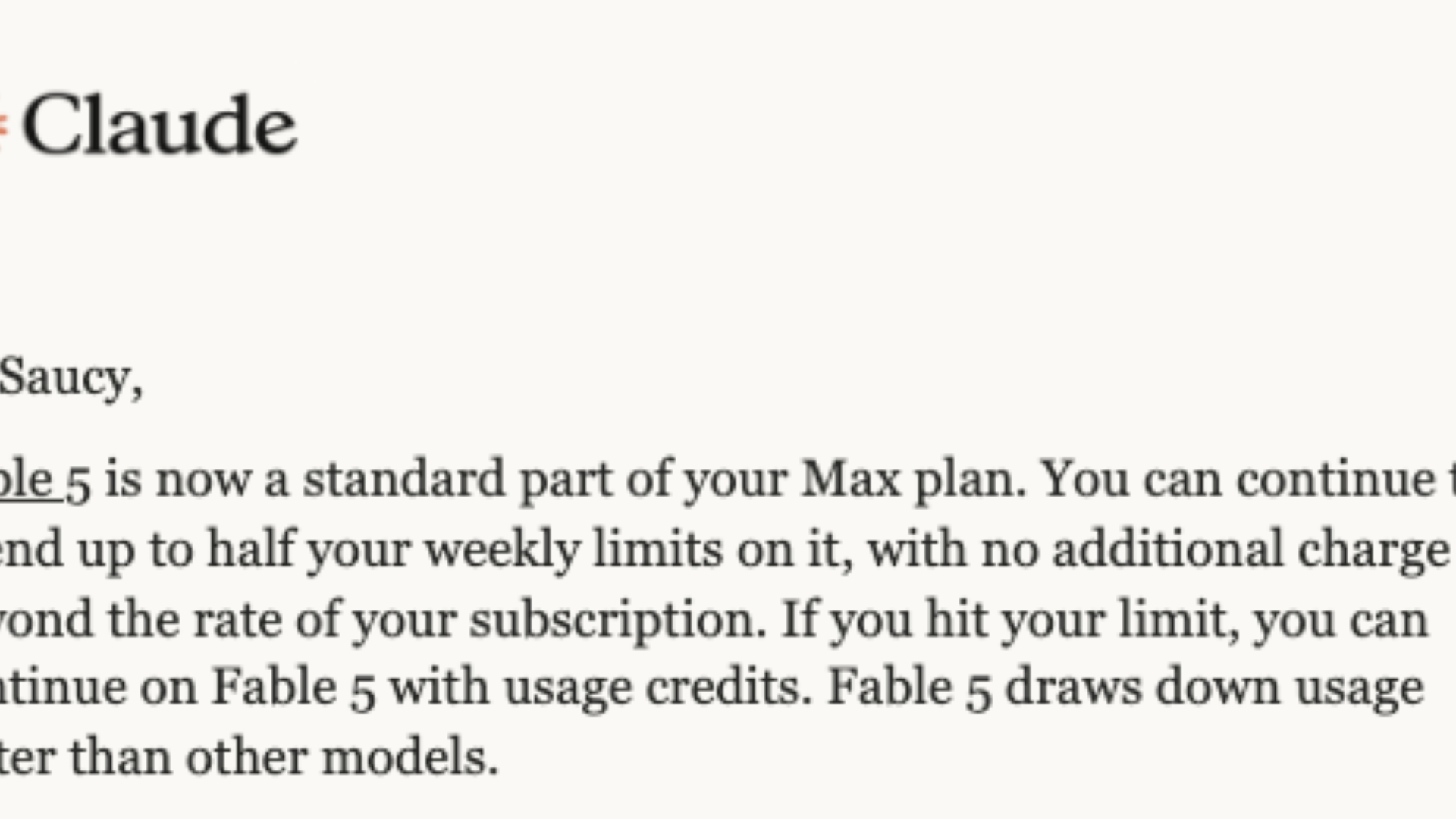 Claude makes Fable model standard, after getting memed on extensions