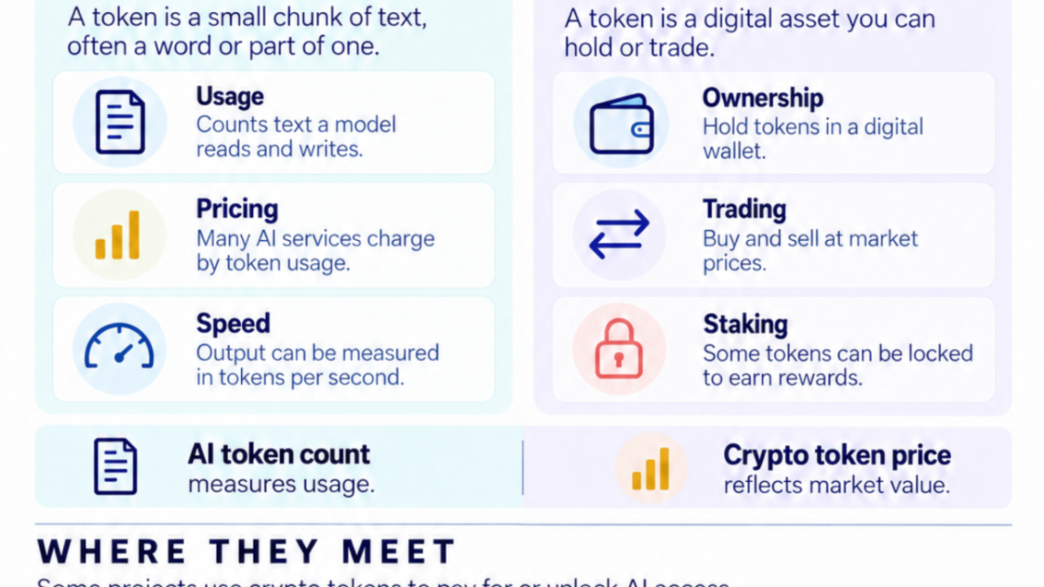 AI Tokens vs. Crypto Tokens